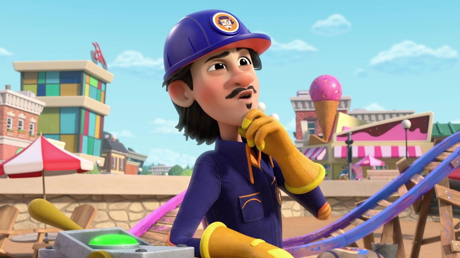 Die Crew baut eine Achterbahn / Die Crew baut für Motor Spielzeug