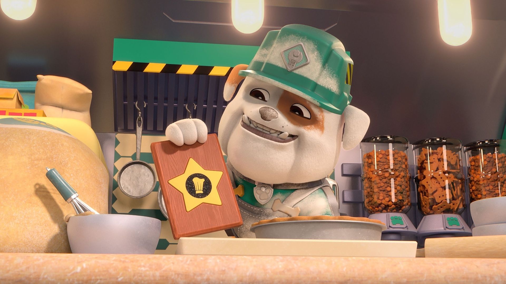 Die Crew baut einen Friseursalon / Die Crew baut eine bunte Kristall-Show