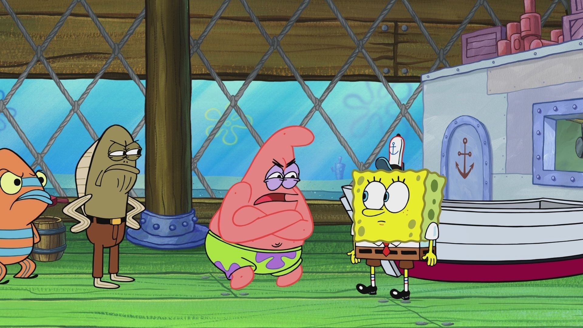 Thaddäus schutzlos / Sandy allein zu Haus'