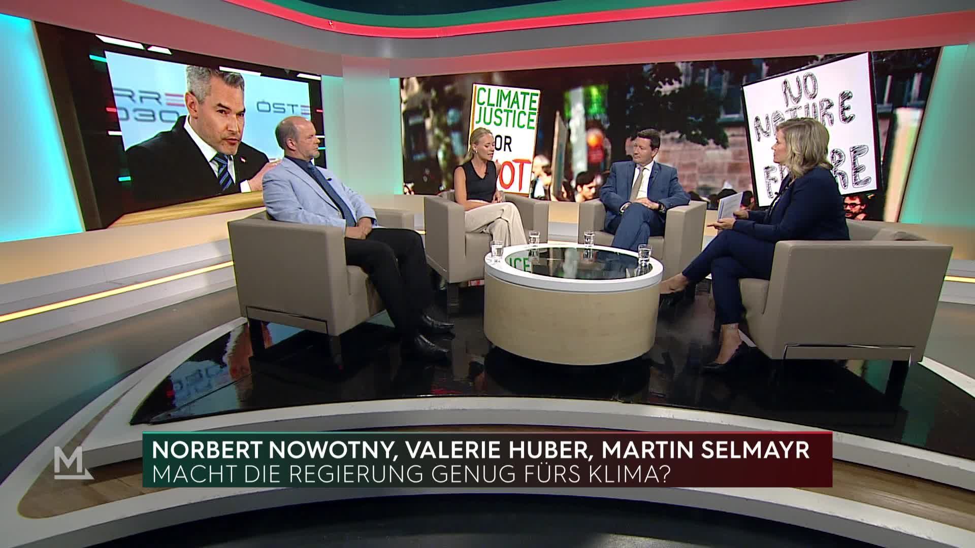 Selmayr, Huber und Nowotny im Interview bei Milborn