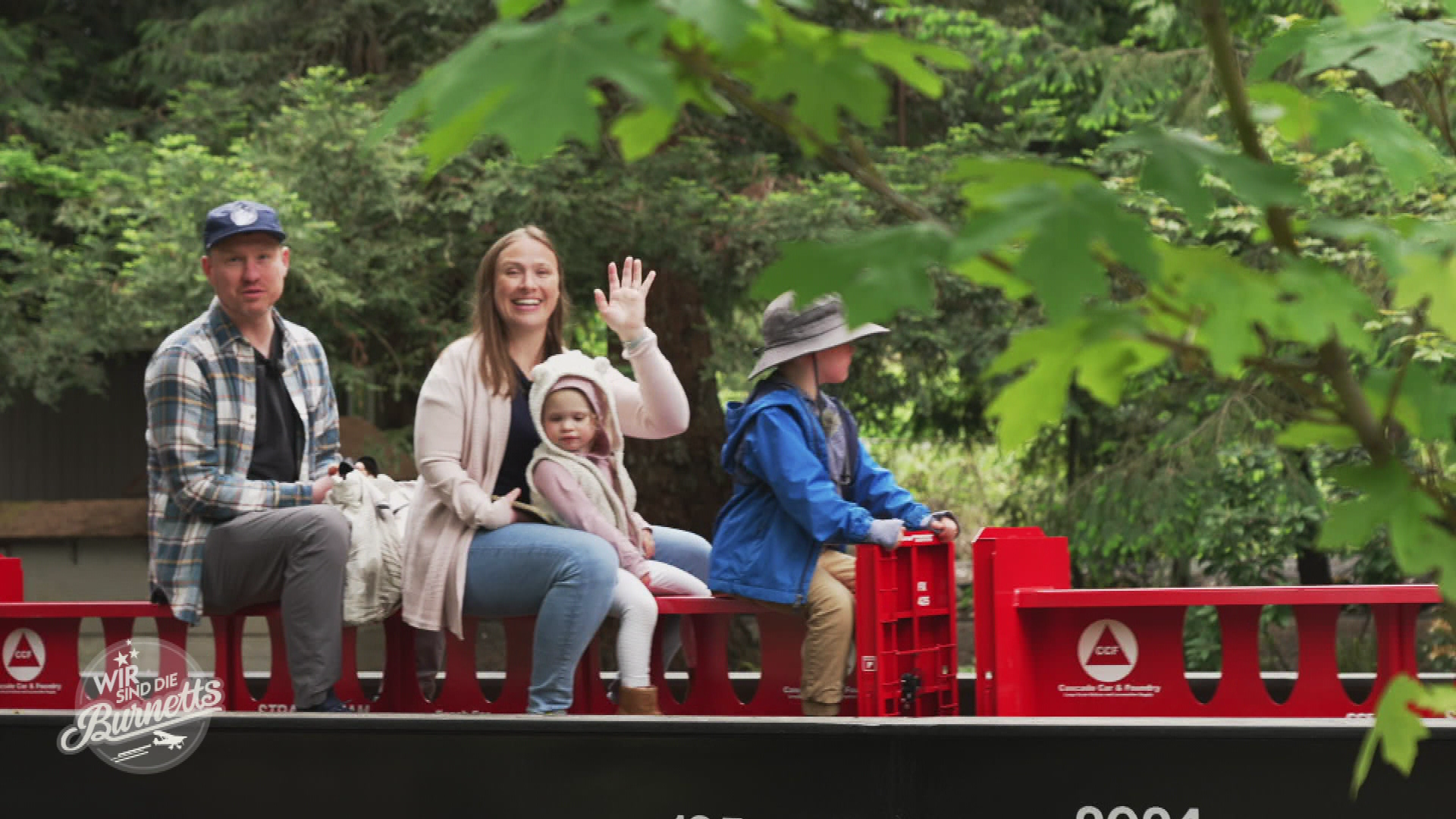 Eisenbahn statt Flugzeug - Family day bei den Burnetts