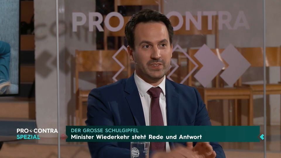Pro und Contra Spezial: Großer Schulgipfel mit Bildungsminister Wiederkehr