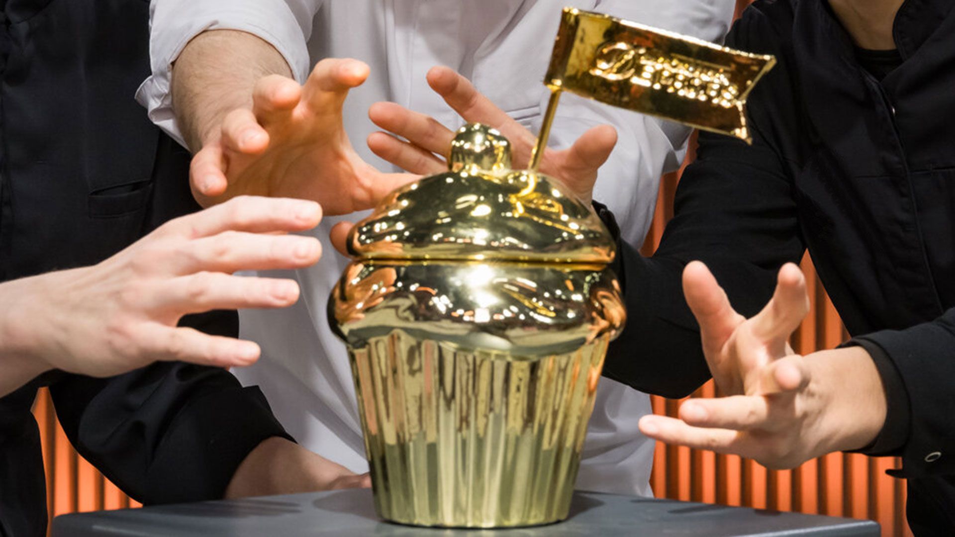 Final-Gebäcke im Schaufenster