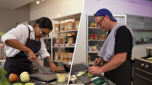 The Taste on Tour - Duell der Löffel The Taste on Tour - Duell der Löffel Folge 3: Der perfekte Apfel: Alina Meissner-Bebrout vs. Max Strohe