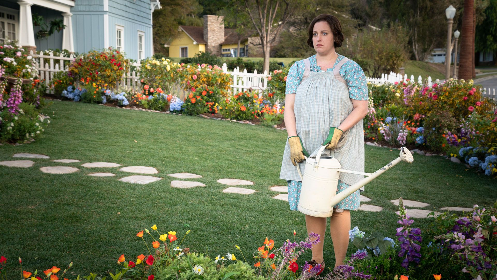 Eine Dame für die Blumen