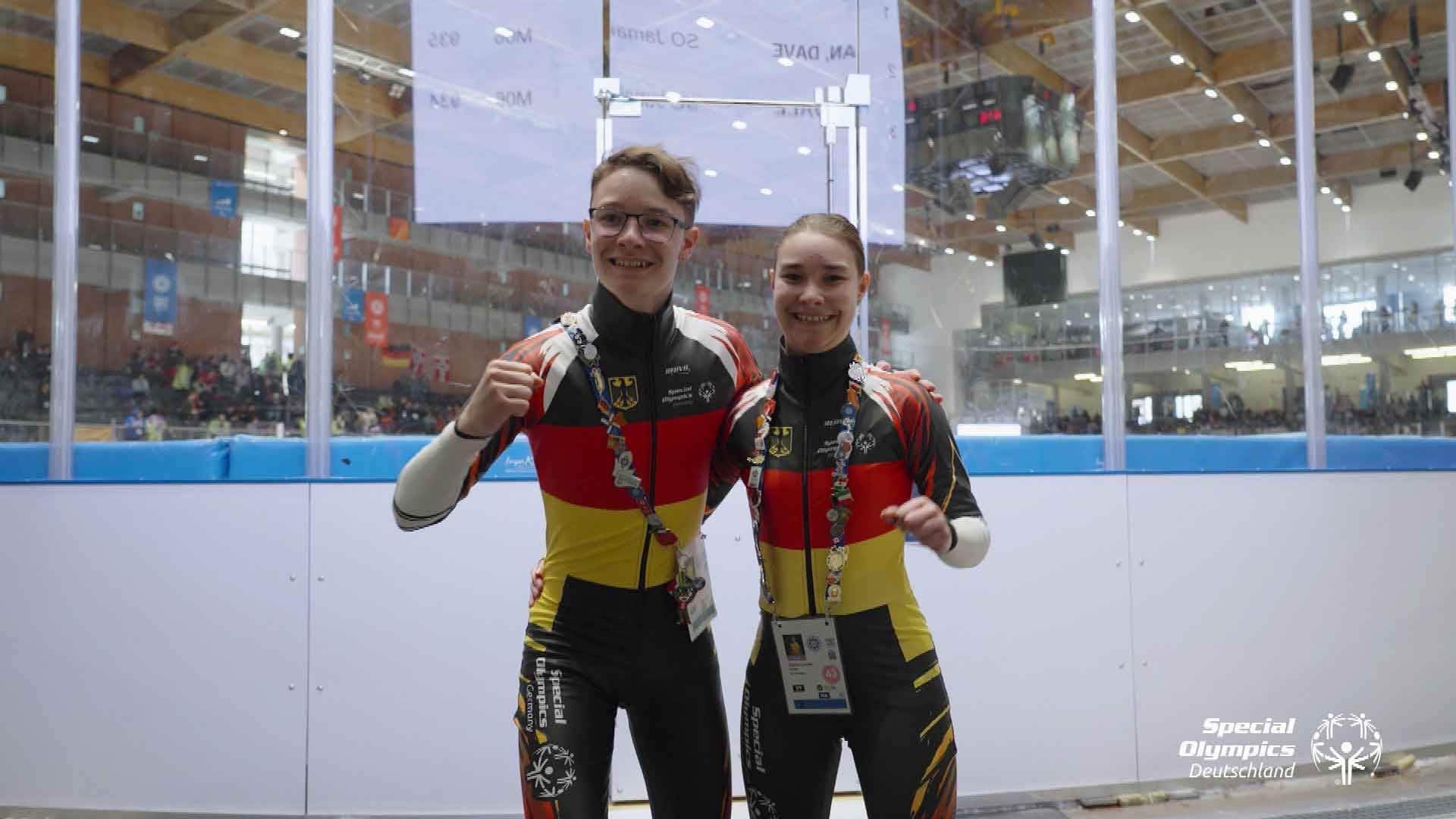 Gold-Segen im Schneeschuhlauf und Short Track