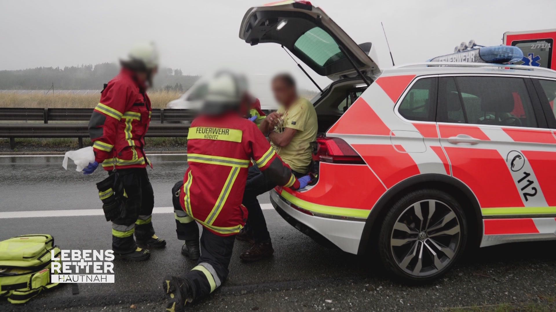 Einsatzgebiet Hof: Verkehrsunfall auf der Autobahn