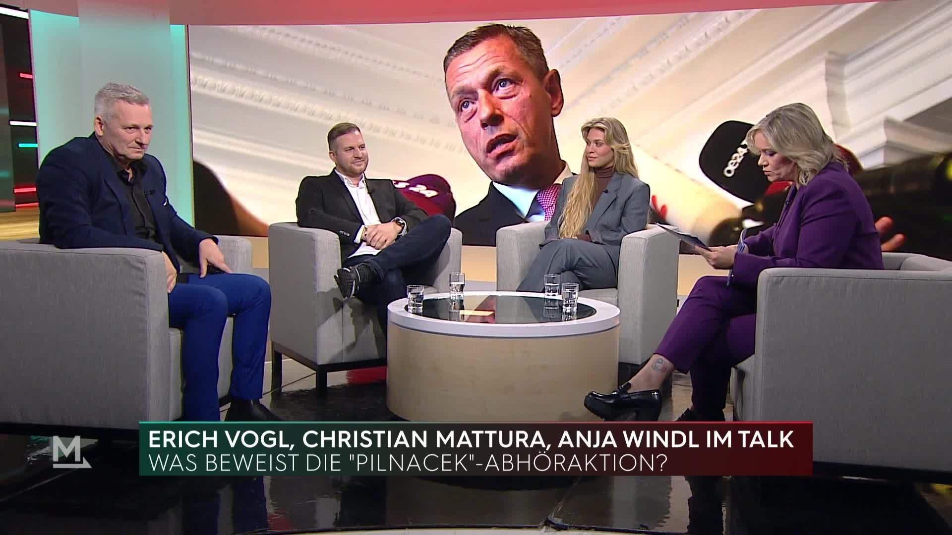 Vogl, Mattura und Windl sowie Haijawi-Pirchner im Interview bei Milborn