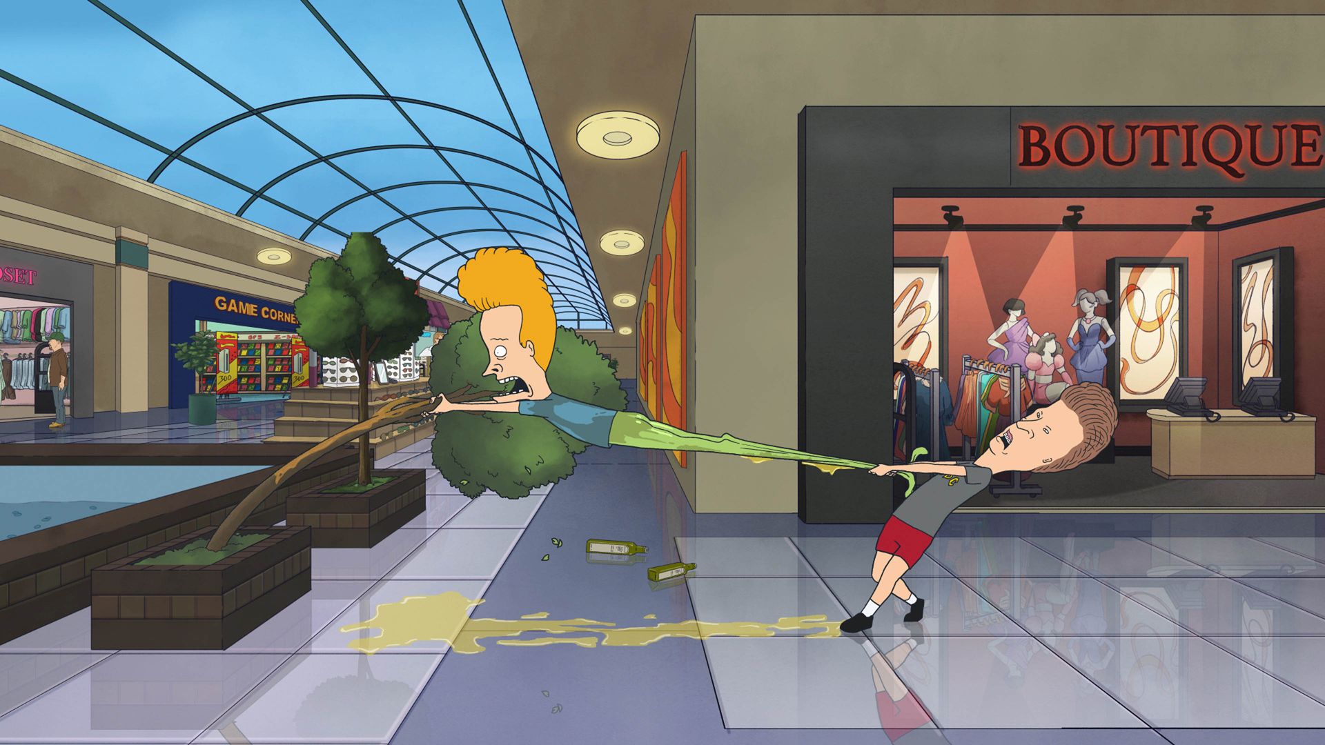 Der herabschauende Blödmann / Service verweigert