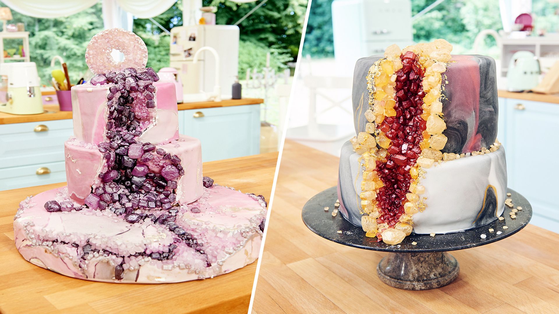 Internationale Käsekuchen und Kristall-Torten im Halbfinale