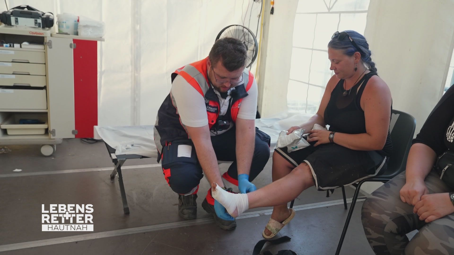 Einsatzgebiet Summer Breeze: Abgelöster Zehennagel und schwacher Knöchel