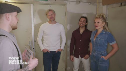 Topf sucht Burdecki - Ein Promi zum Verlieben Topf sucht Burdecki - Ein Promi zum Verlieben Folge 3: Evelyn tappt im Dunkeln: Wo ist Mr. Right?
