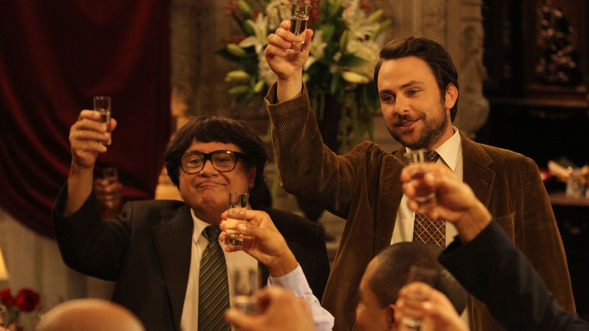 Die Clique geht ins Restaurant