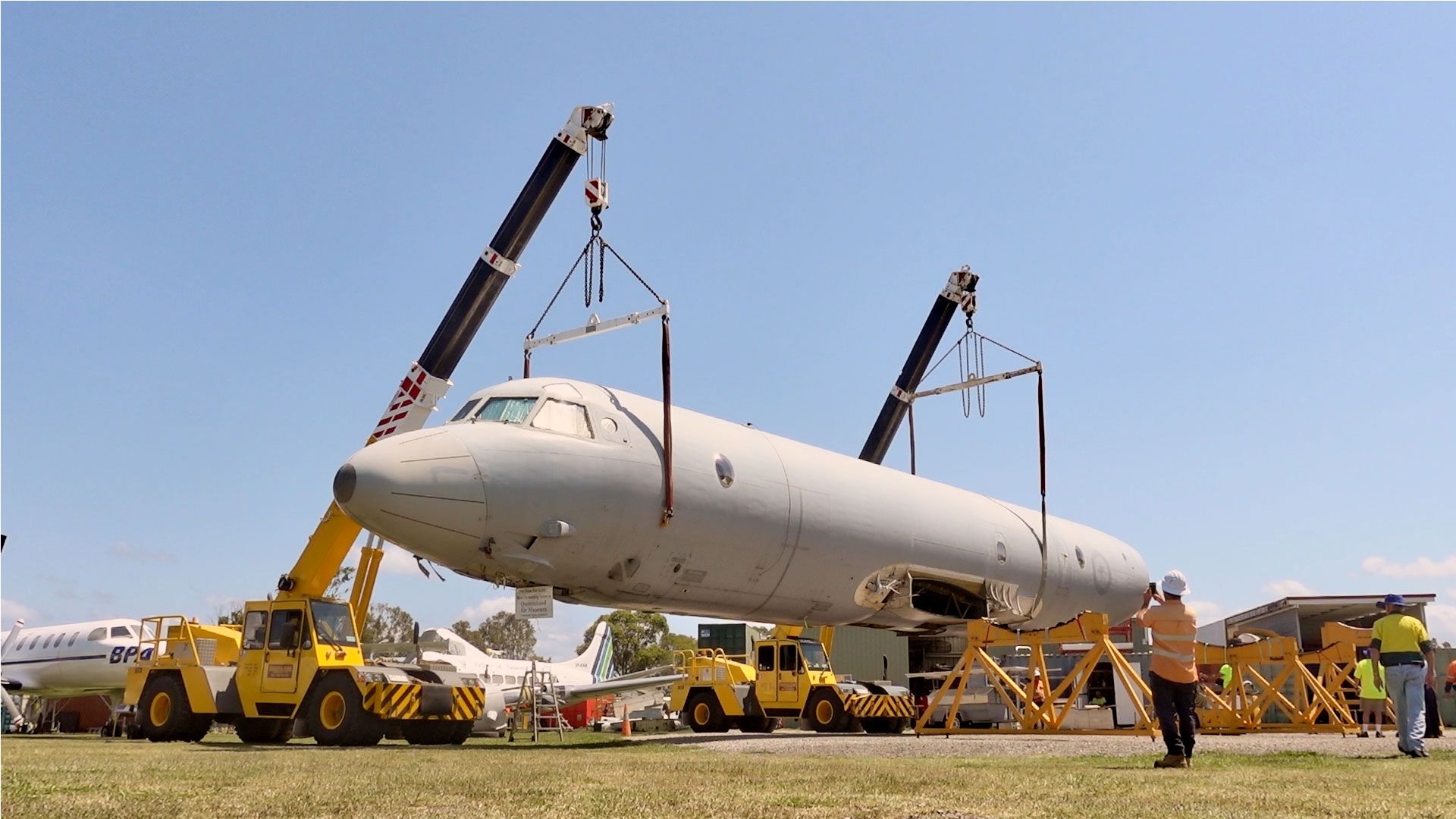 Ein Flugzeug auf Reisen