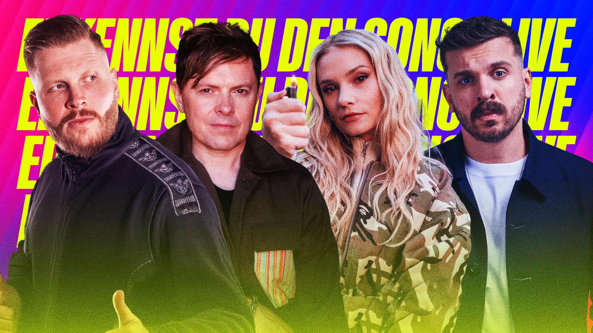 Mit Finch, Michael Patrick Kelly, Edin Hasanovic und Esther Graf