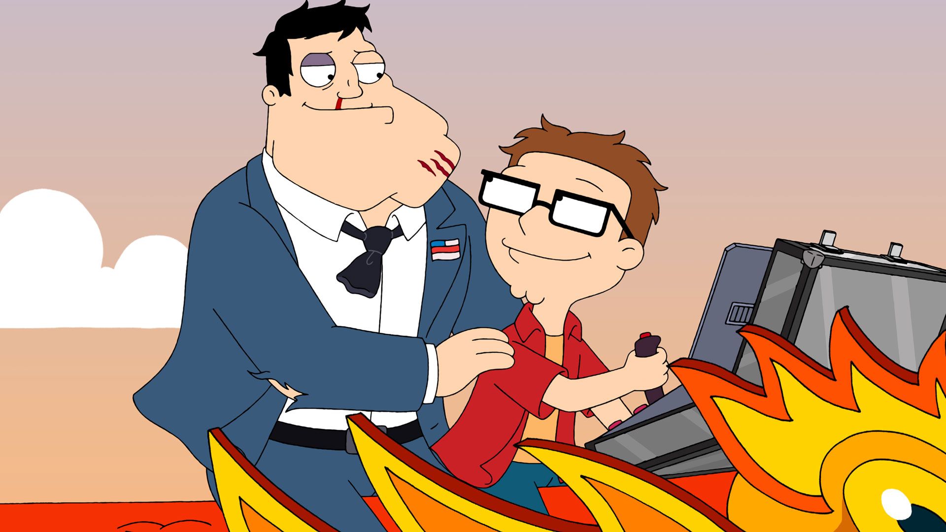 Steve Allein zu Hause