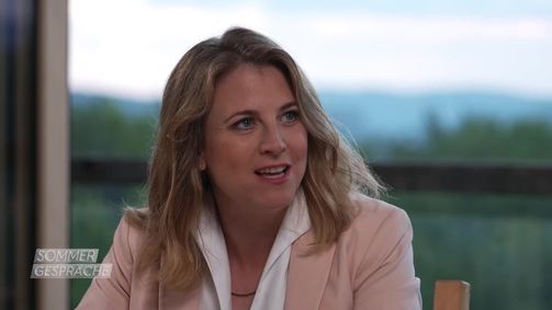 Die PULS 24 Sommergespräche Das Puls 24 Sommergespräch Folge 1: Beate Meinl-Reisinger im PULS 24 Sommergespräch 2022