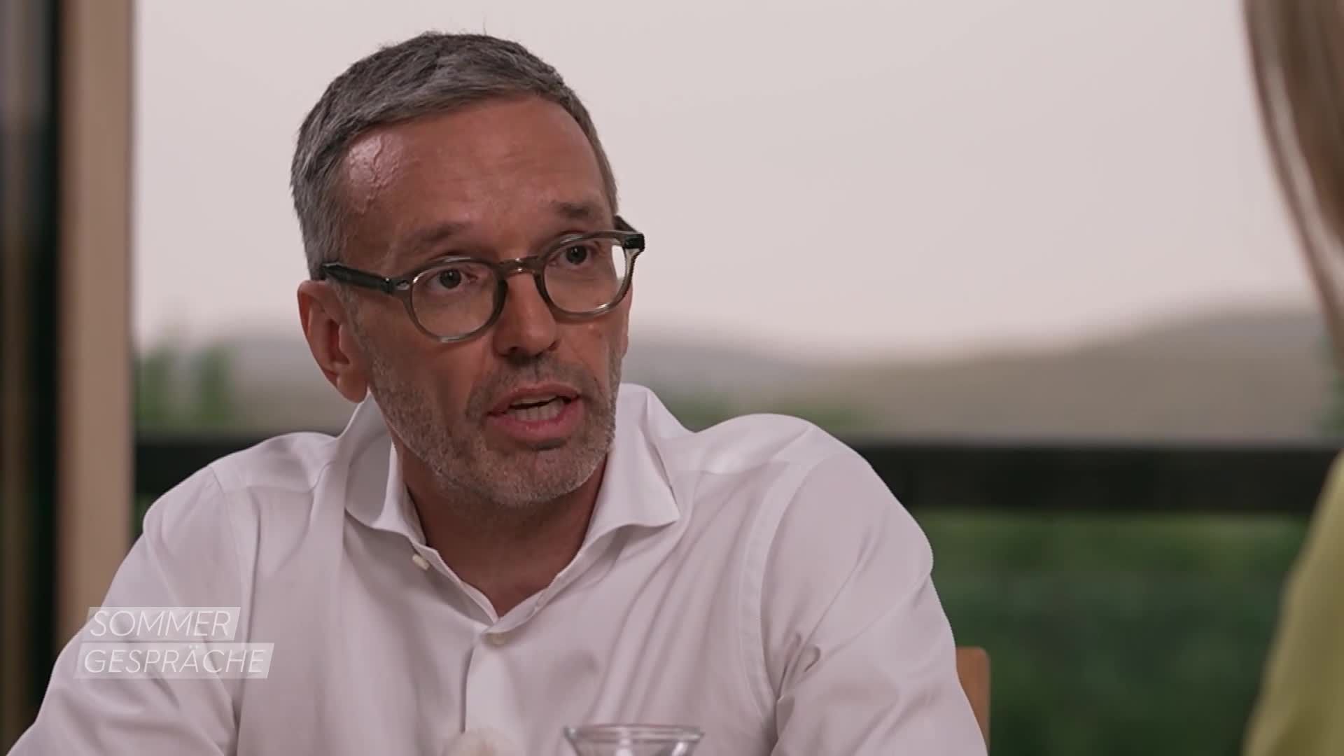 Herbert Kickl im PULS 24 Sommergespräch 2022