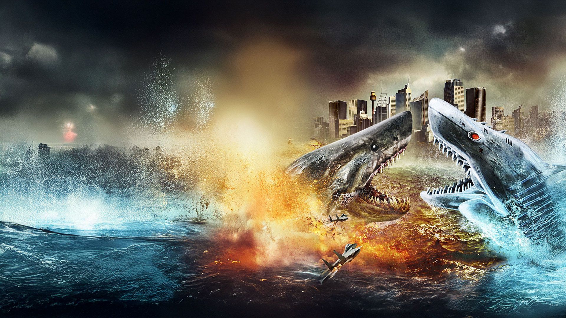 Mega Shark vs. Mechatronic Shark