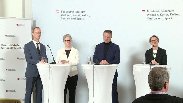 Pressekonferenz: Vorstellung der neuen Geschäftsführung der Nationalbibliothek