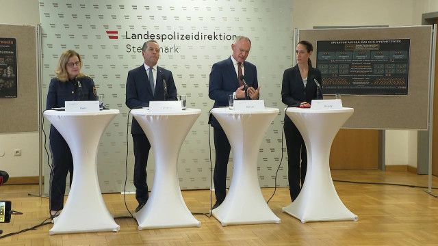 Pressekonferenz der LPD Steiermark: "'OP ANCORA': Internationales Schleppernetzwerk zerschlagen"