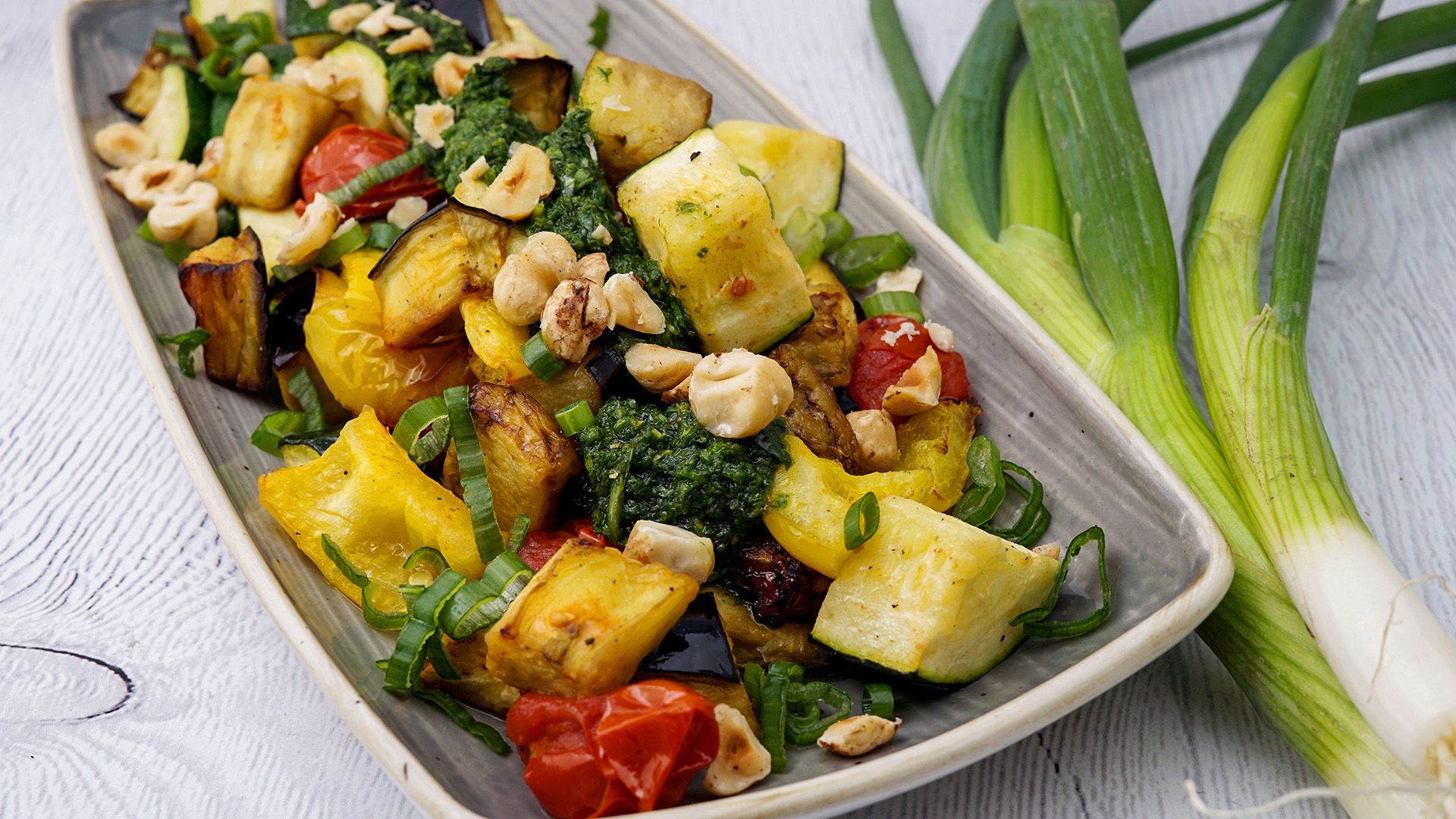 Röstgemüse mit Salsa Verde