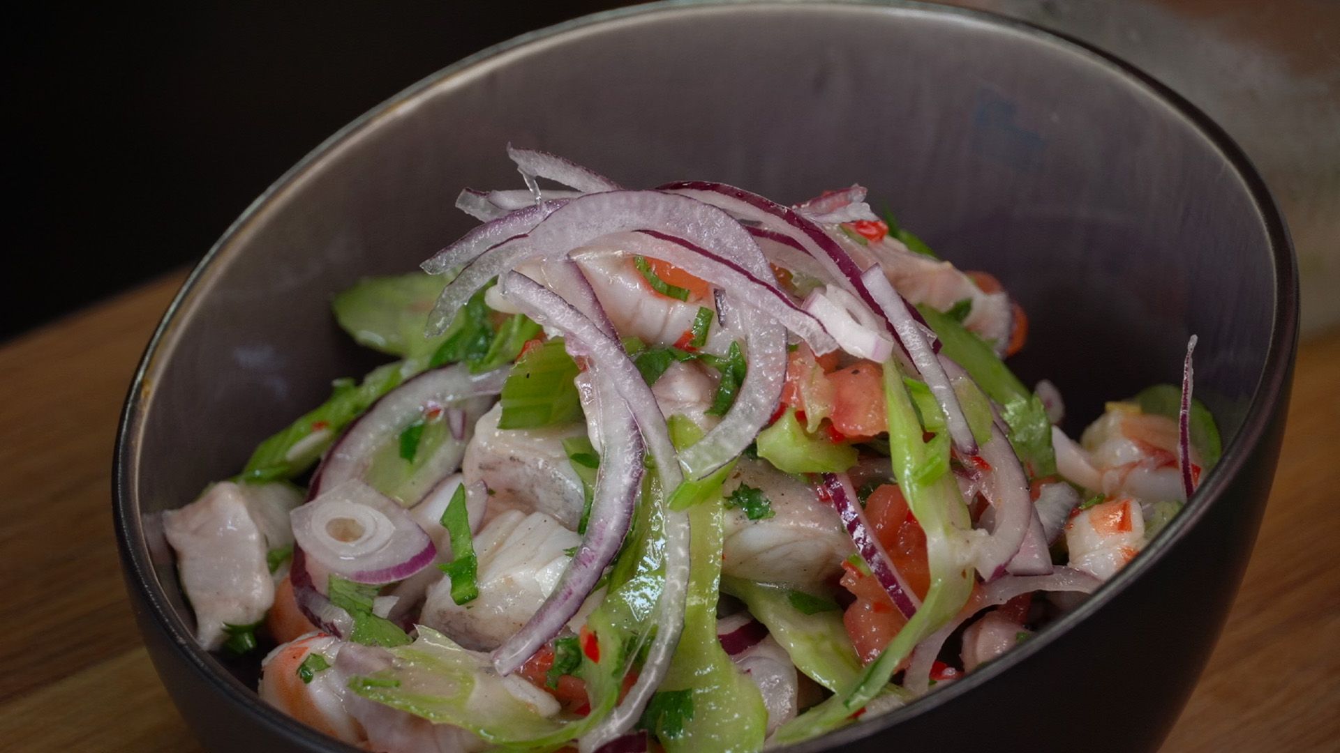 Herrliche Ceviche vom Wolfsbarsch