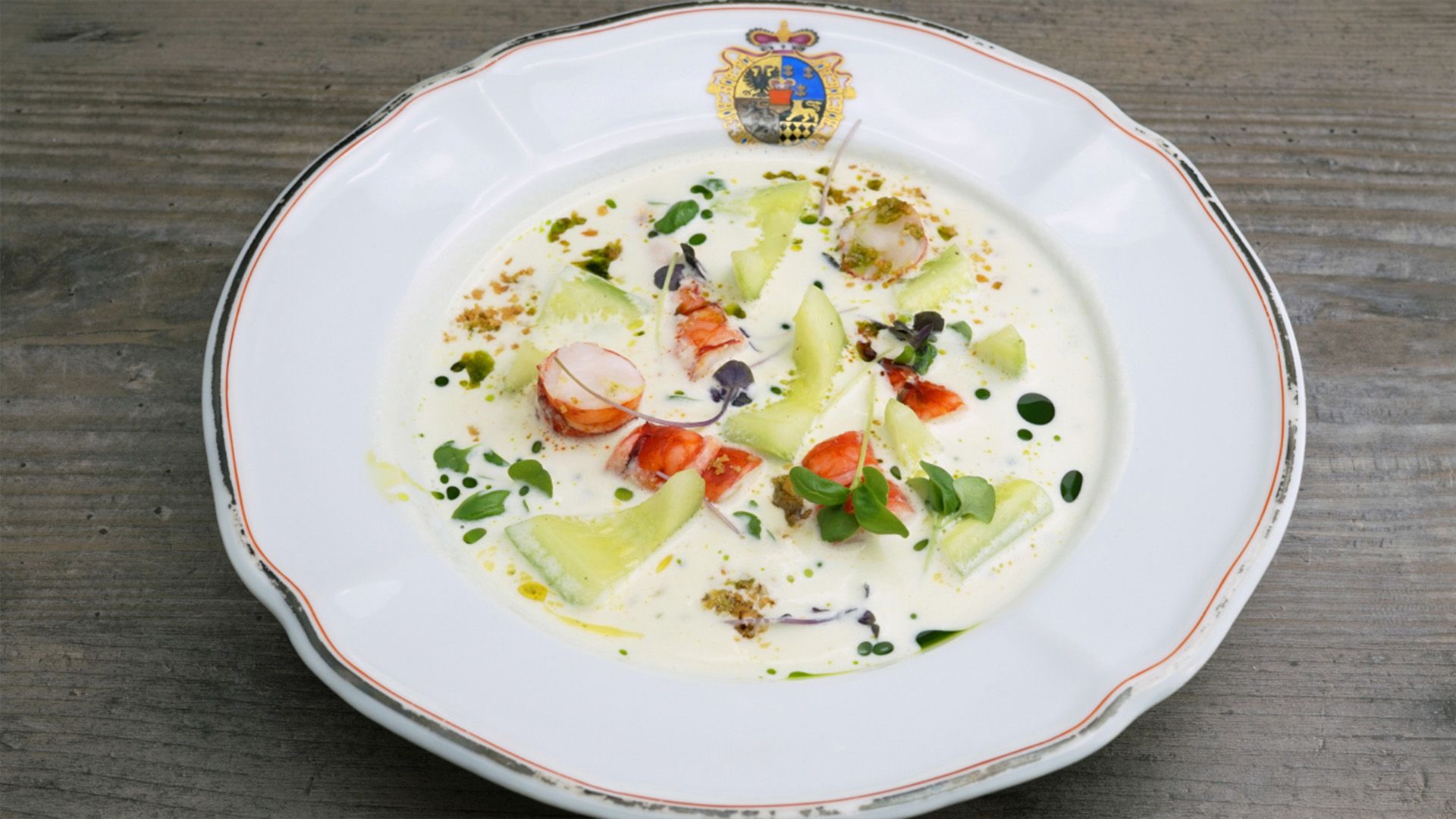 Gazpacho mit Mandeln & Carabineros