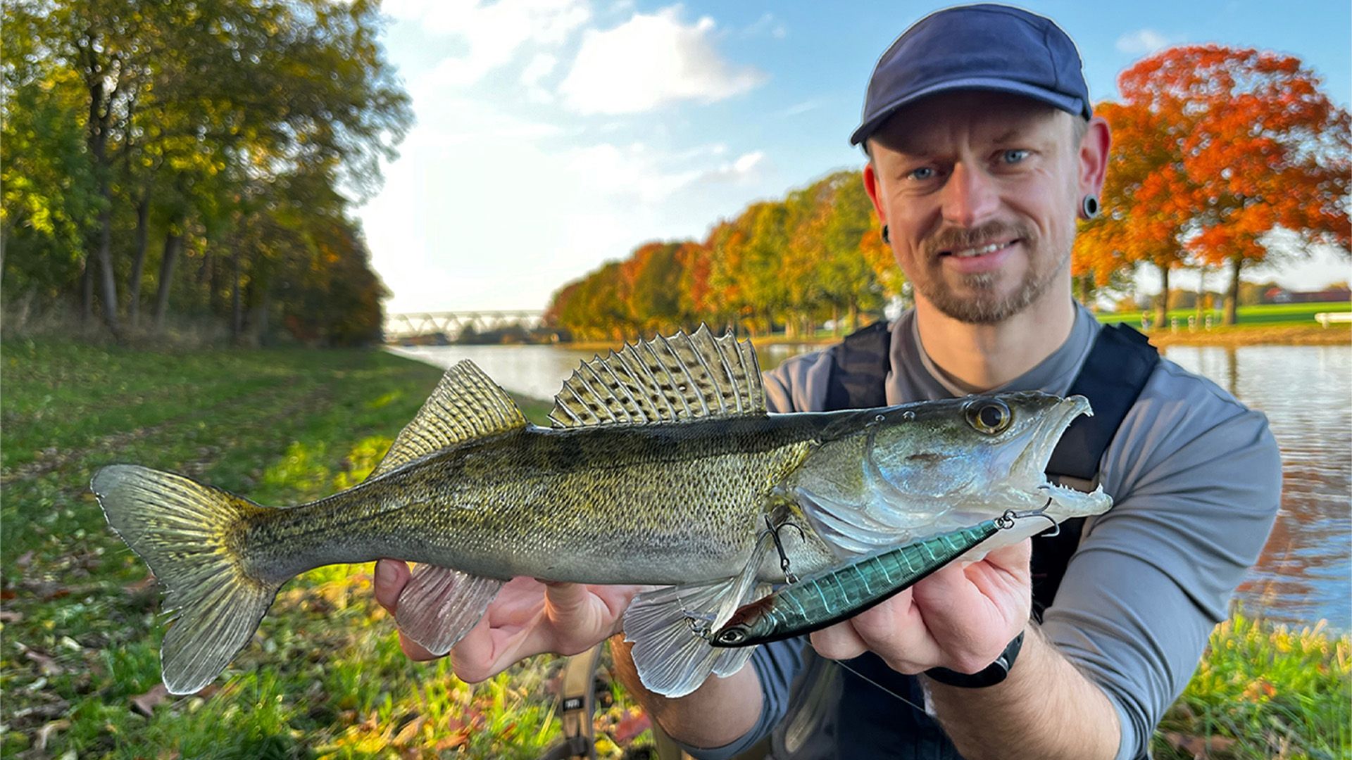 Zander vom Ufer angeln mit Enrico di Ventura