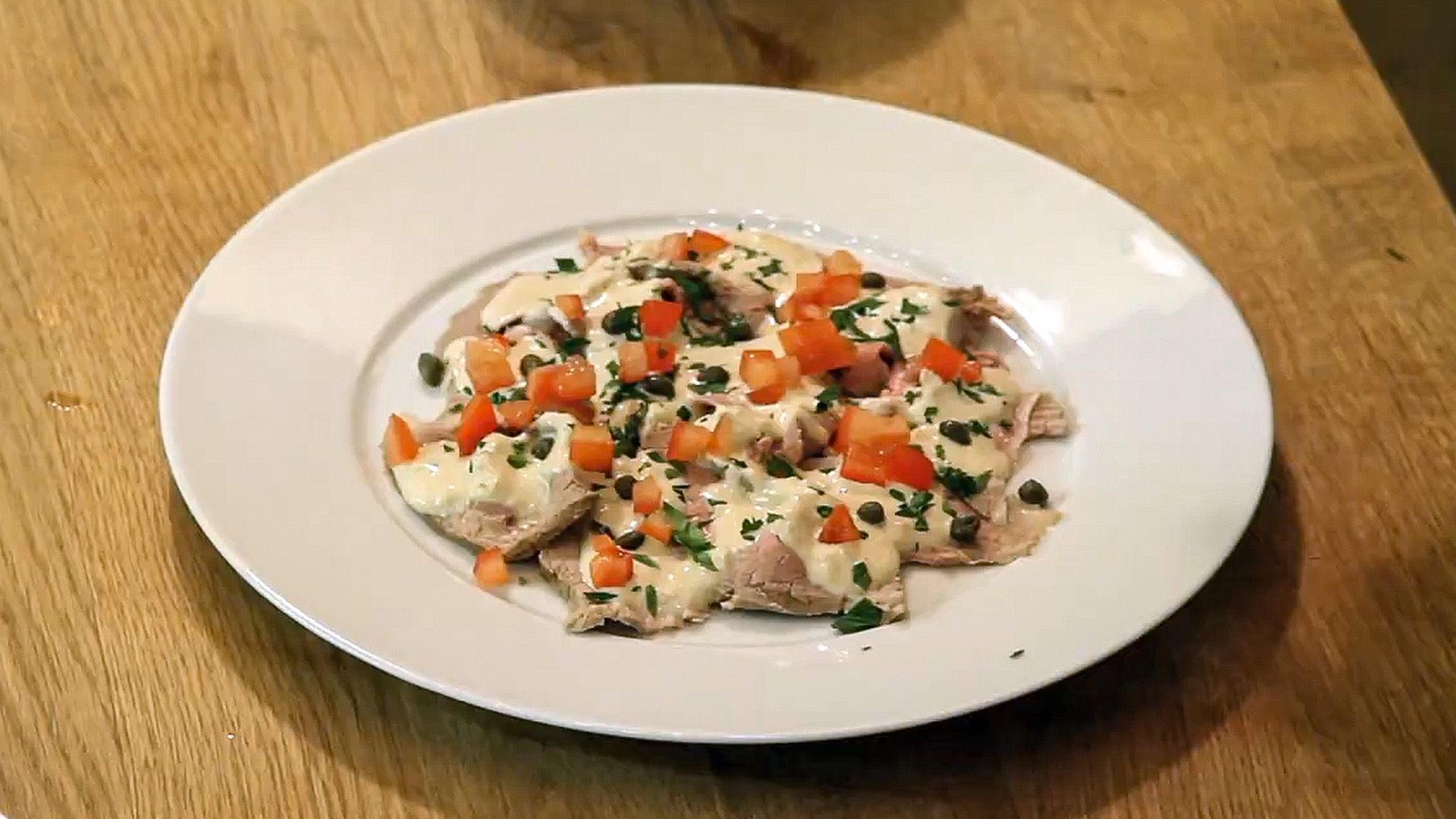 Vitello Tonnato - Kalbsfleisch mit Tunfischsauce