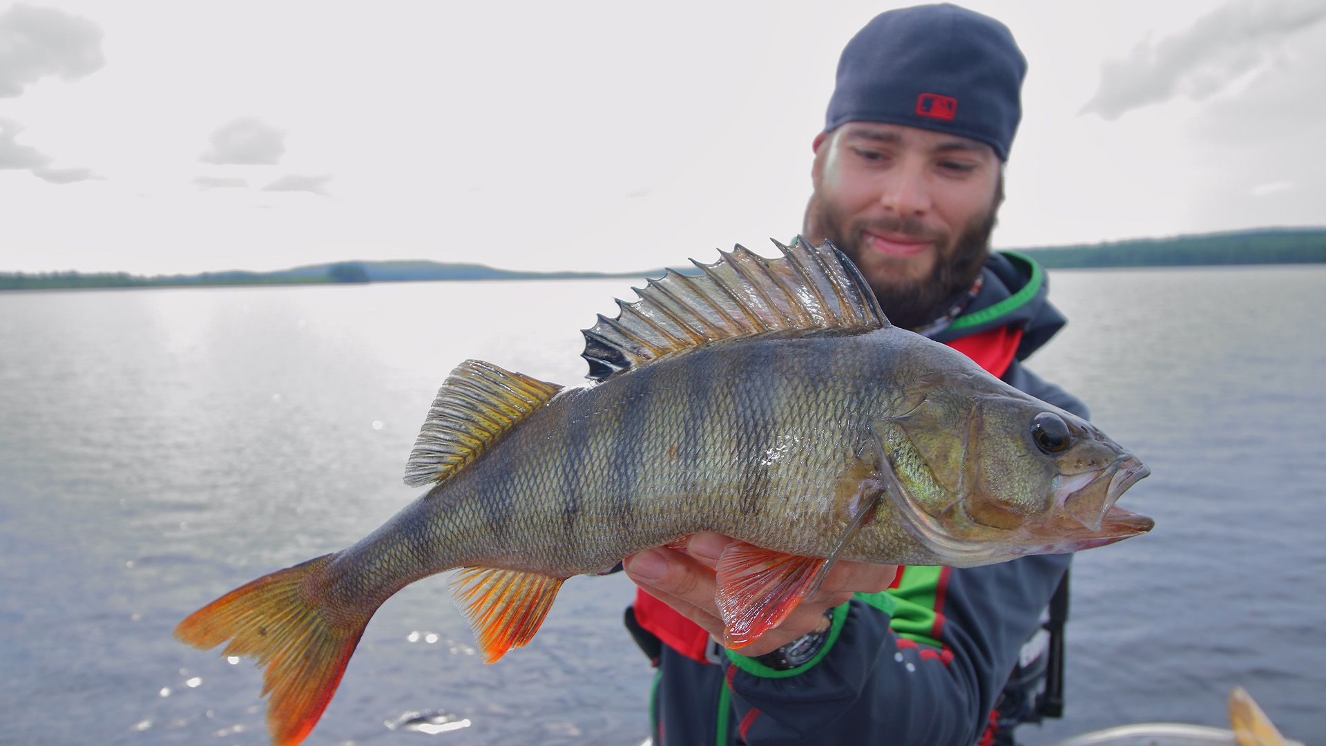 Angeln am Lesjön in Schweden