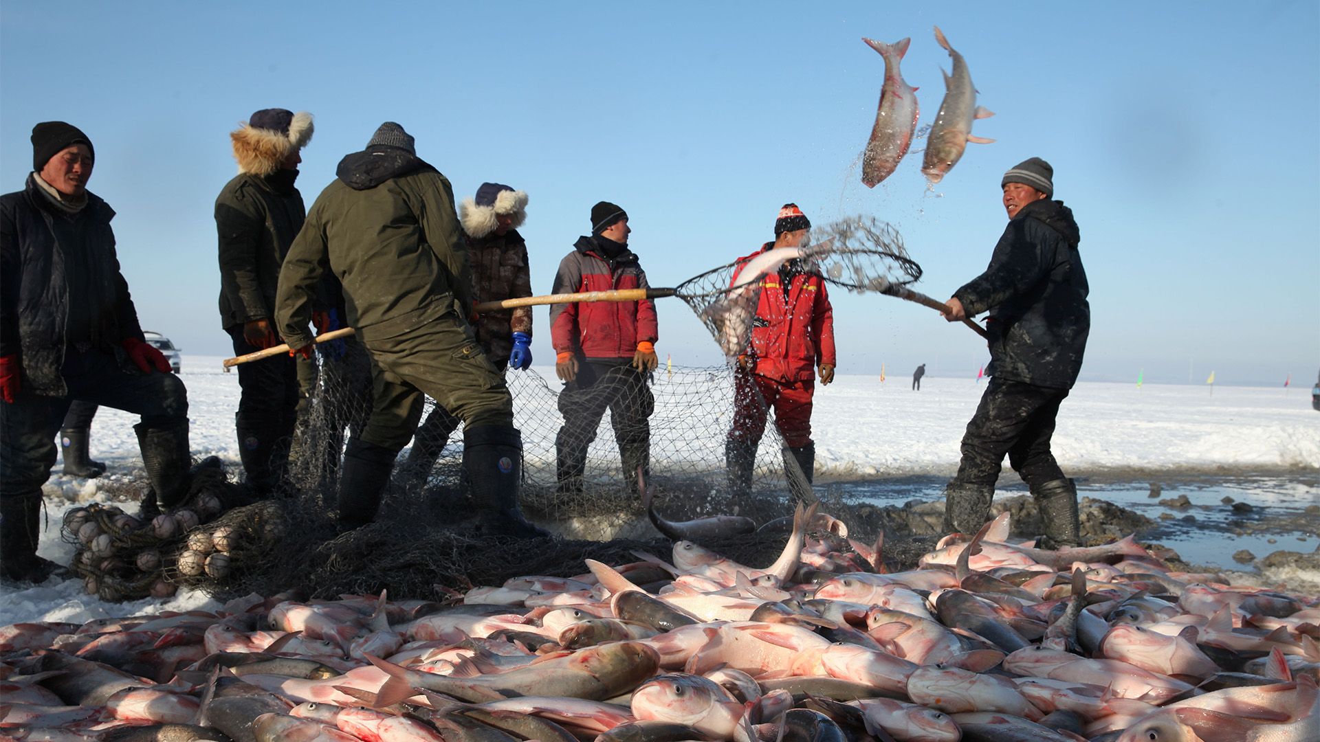 China: Die Eisfischer vom Chagan-See