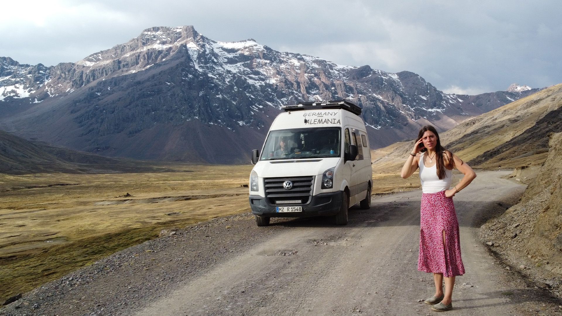 Durch die Berge in Peru
