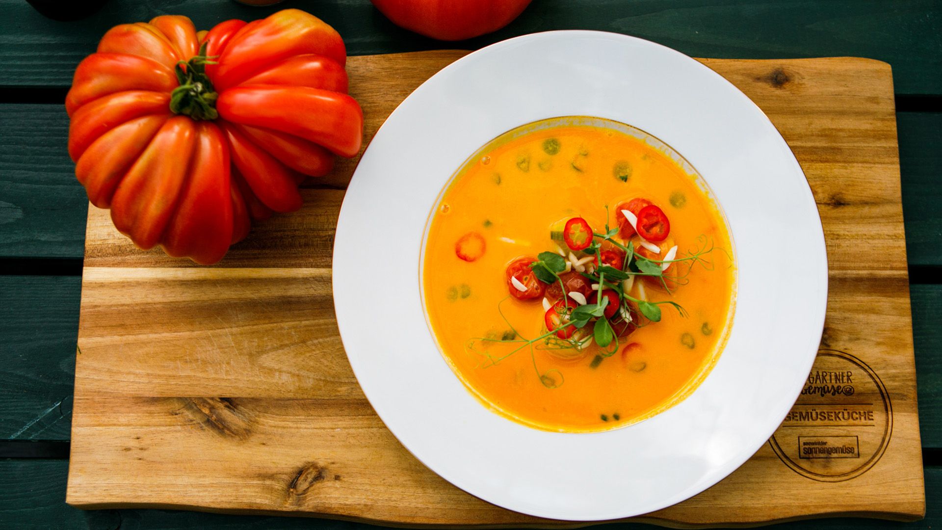 Paradeiser-Kokos-Suppe