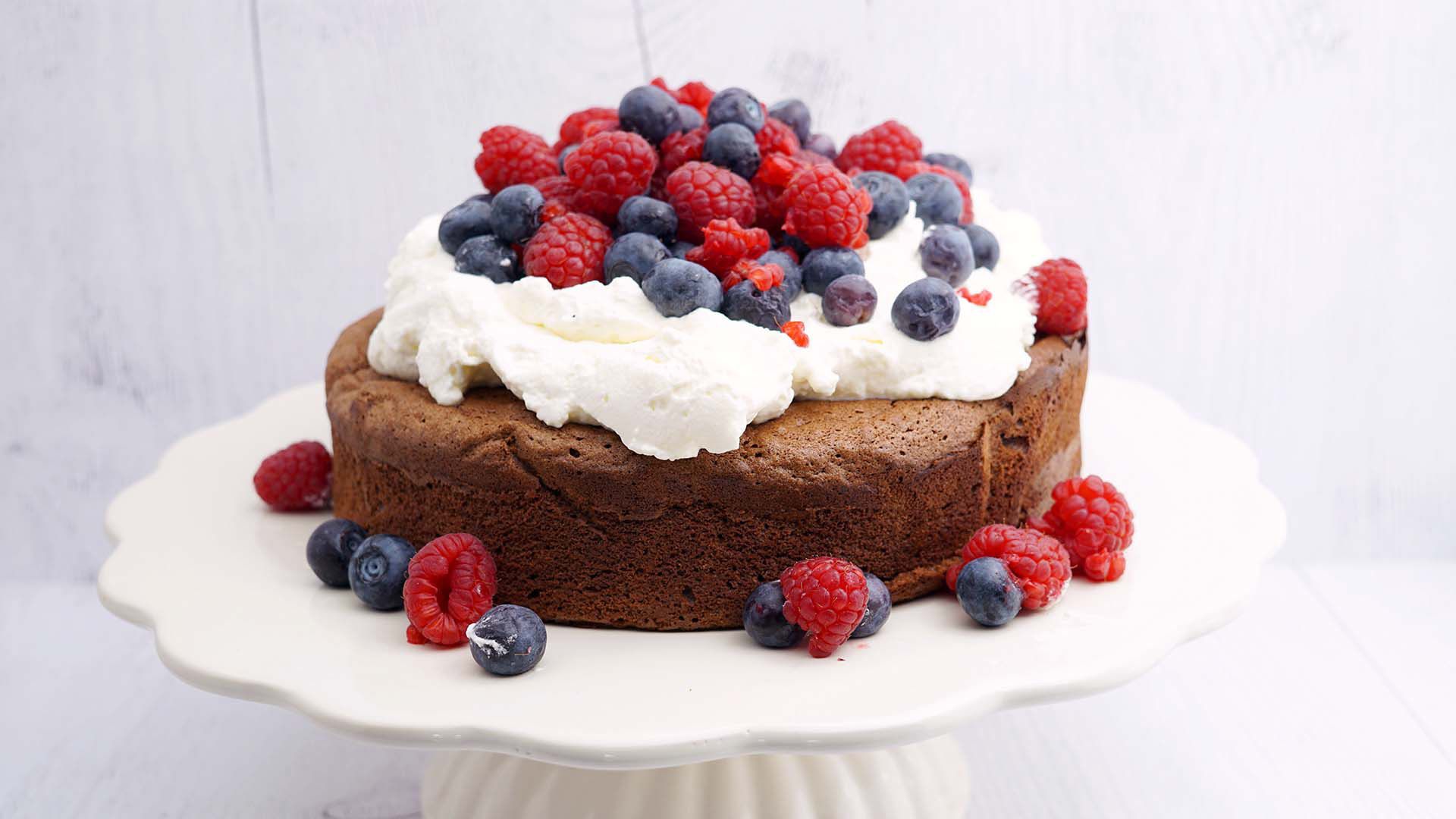 Schokoladekuchen mit flüssigem Kern