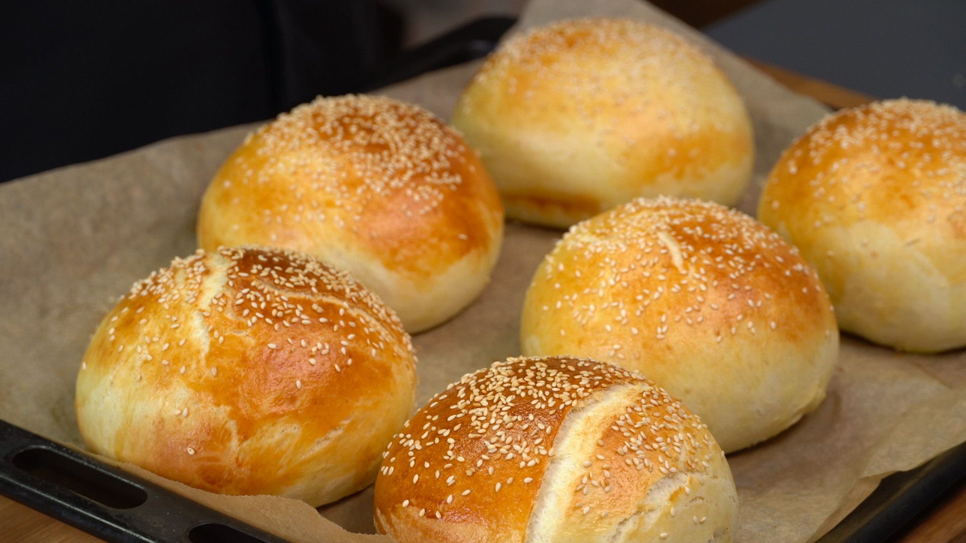 Burger Buns, einfach und lecker