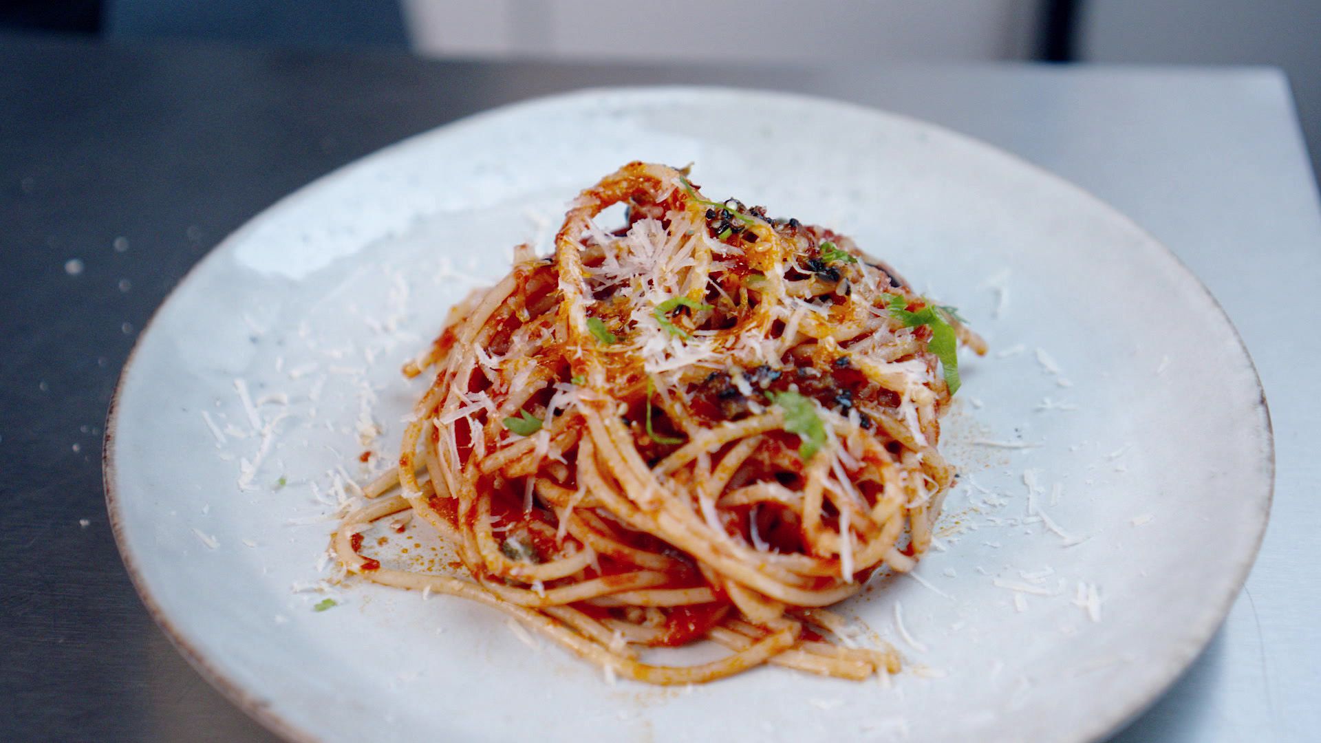 Spaghetti in Tomatensauce