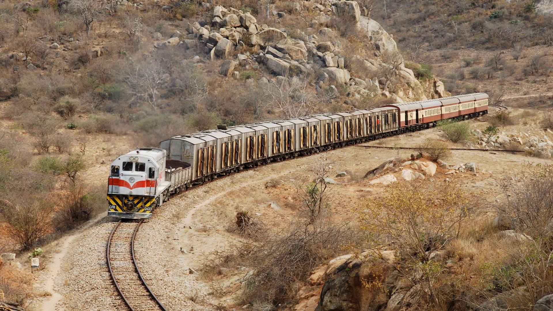 Mit der Lok durch Angola