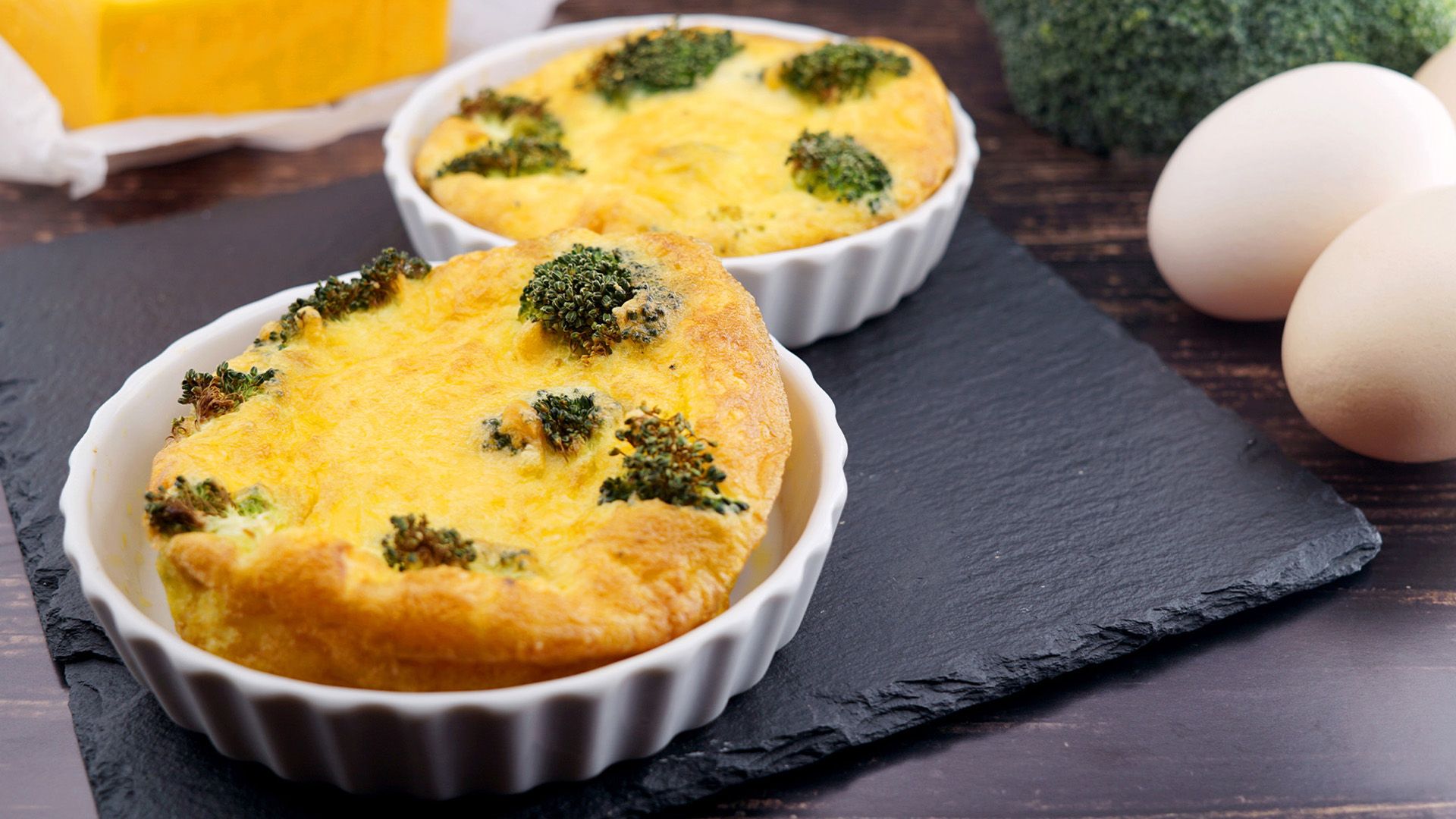 Brokkoli Mini-Quiches aus dem Airfryer