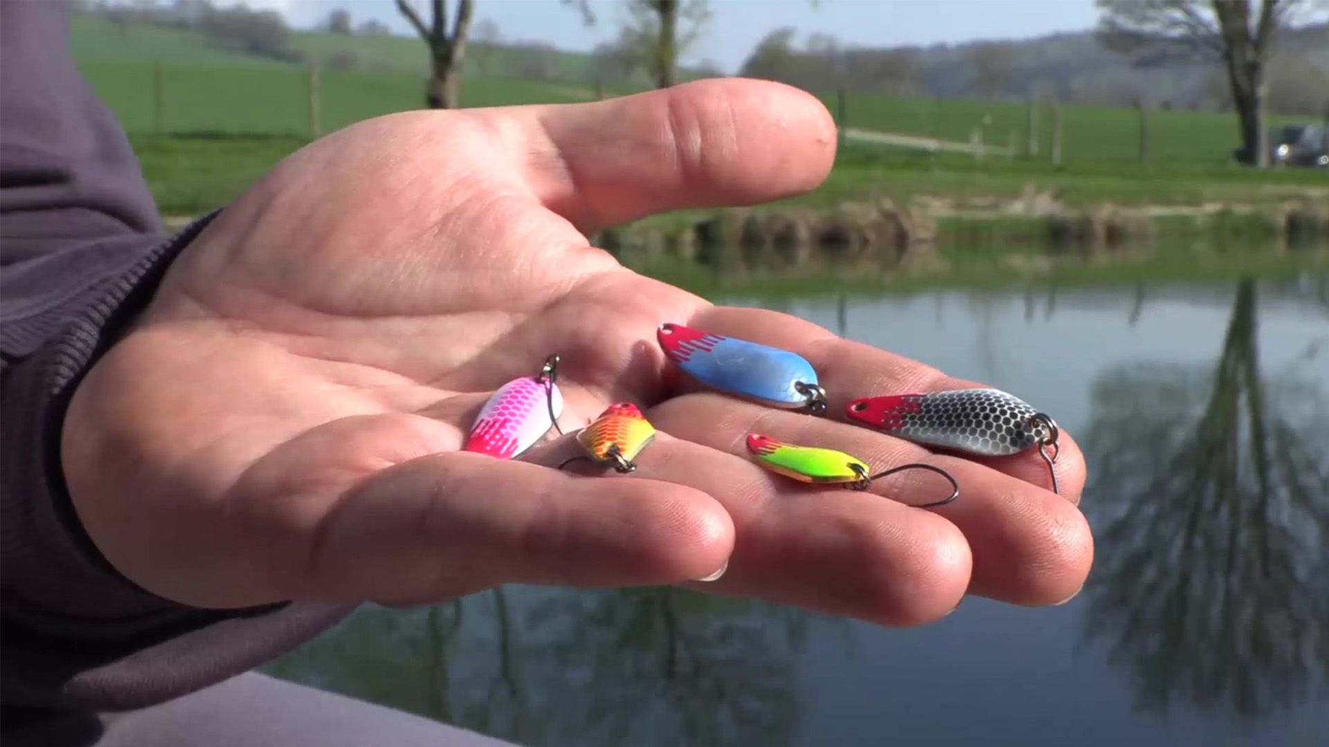 Angeln am Forellensee mit Spoons