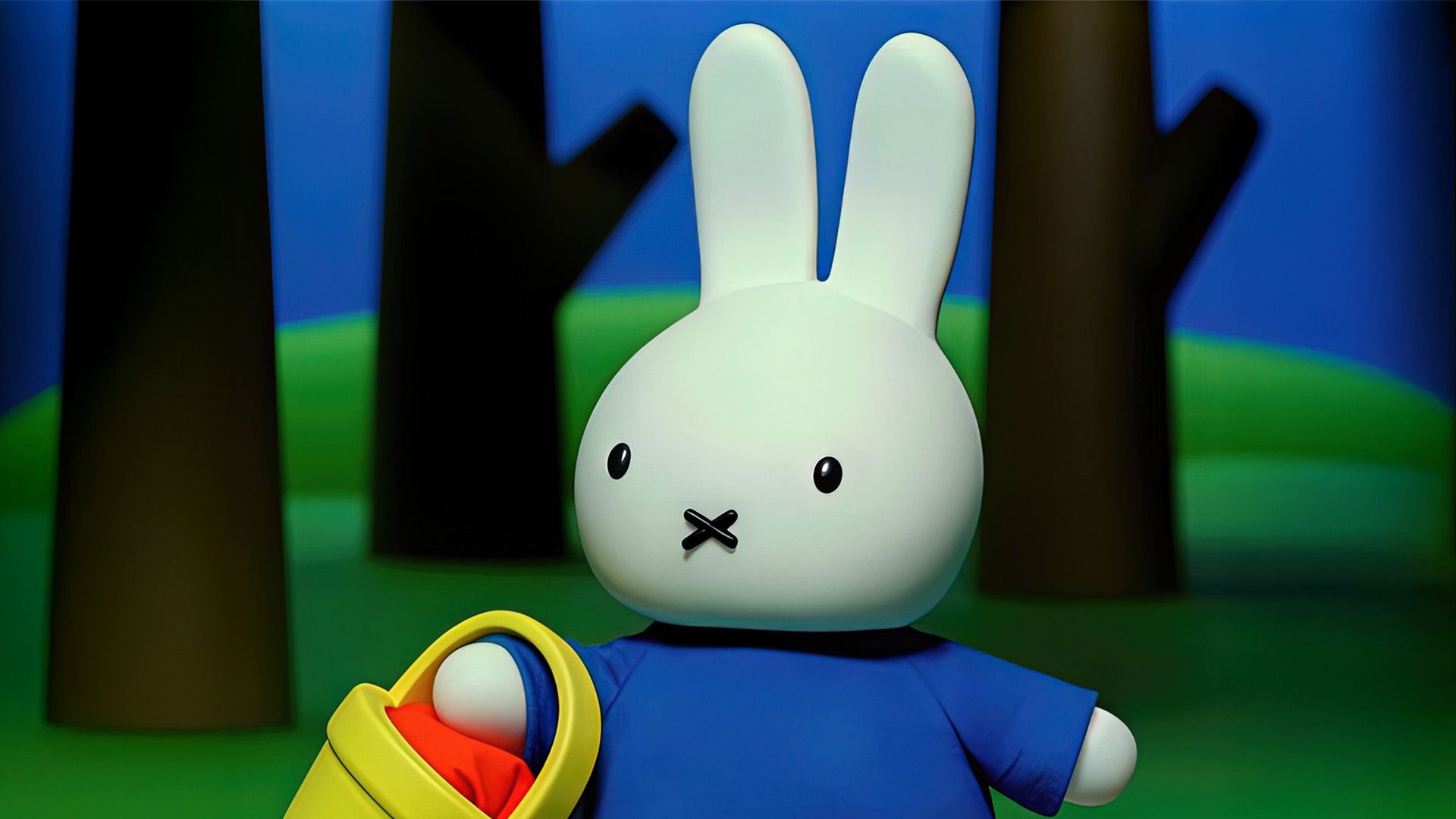 Miffy verläuft sich im Wald