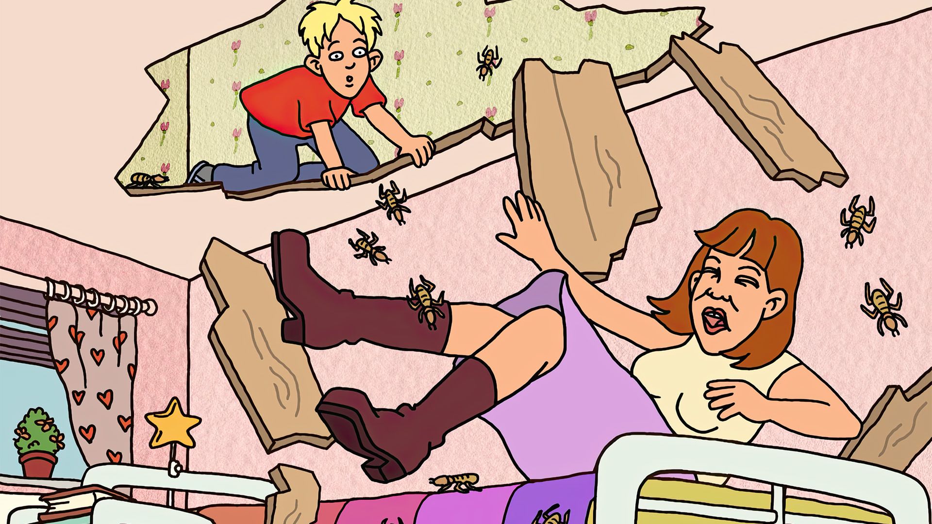 Her mit den Termiten!