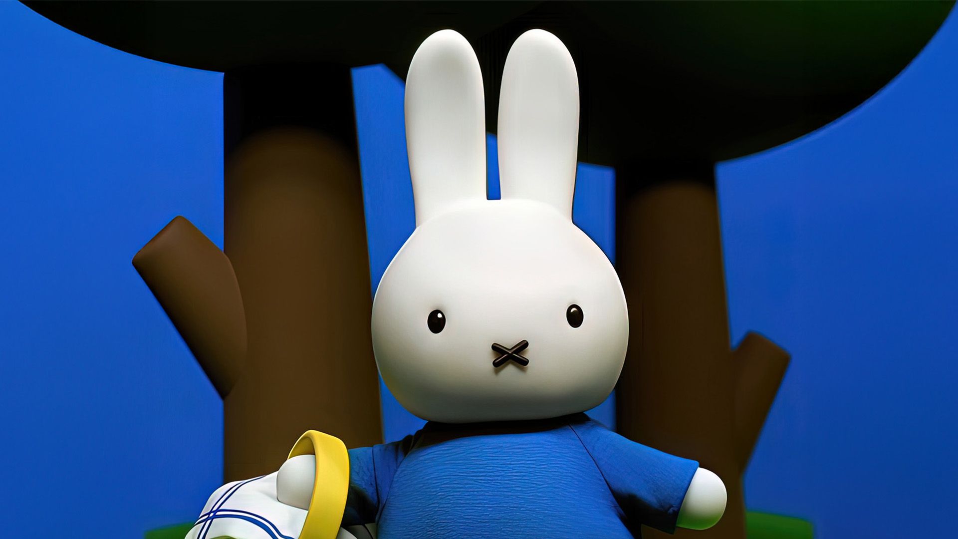 Miffy zählt die Bäume