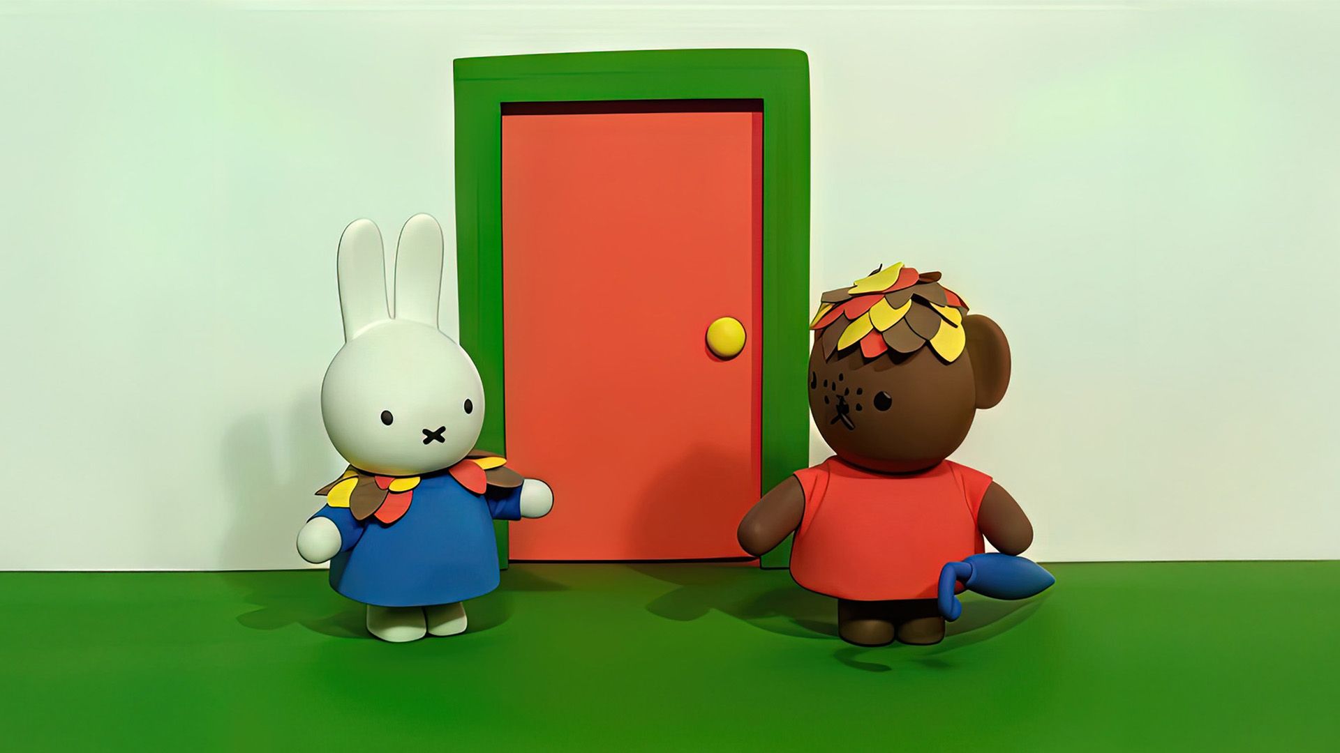 Miffy und Barbara im Regen