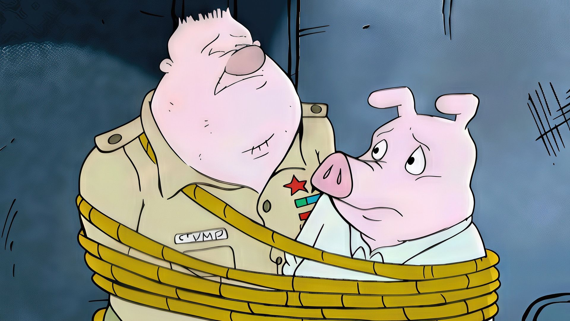 Ein Schwein auf Patrouille