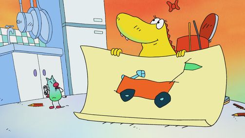 Molly Monster - die kleine Monsterin Molly Monster - die kleine Monsterin - Staffel 1 Folge 17: Die Seifenkiste