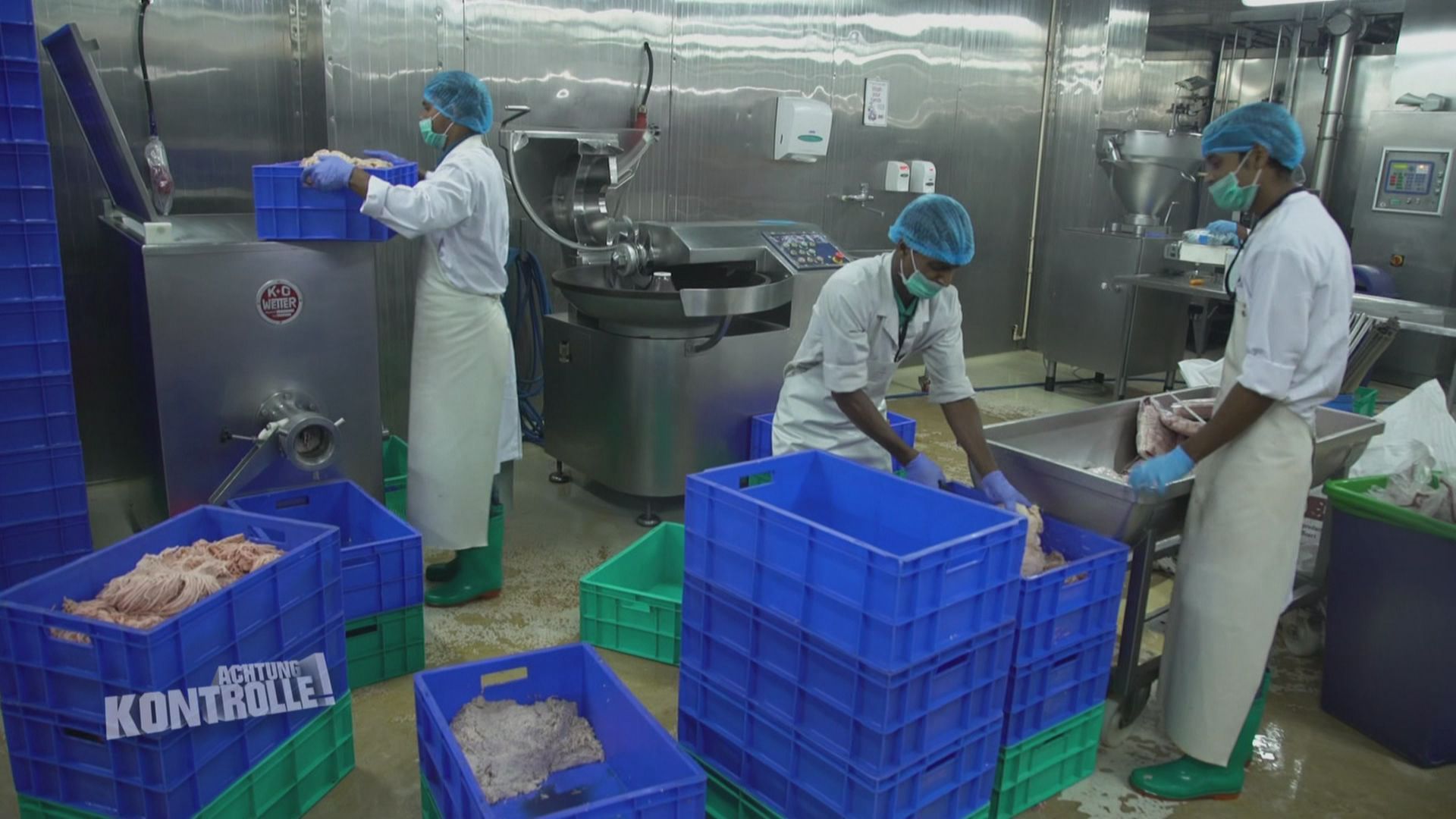 Thema u. a.: Mission Hygiene - Fleischfabrik in Indien