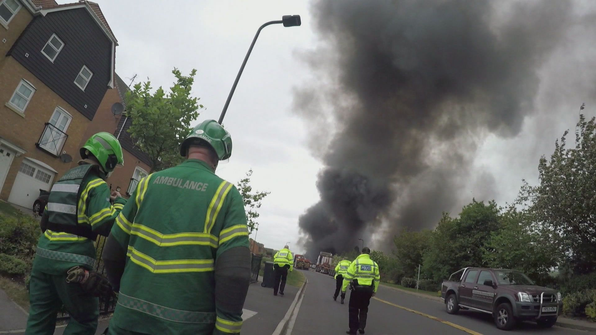 Explosiver Großbrand