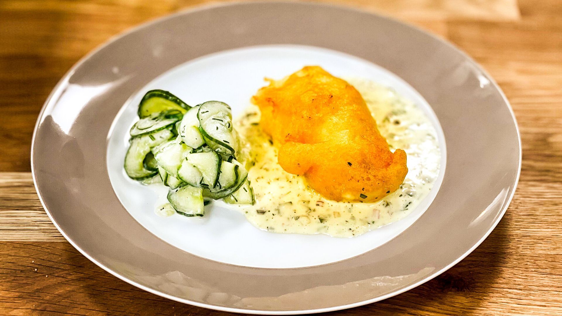 Backfisch mit Remouladensauce