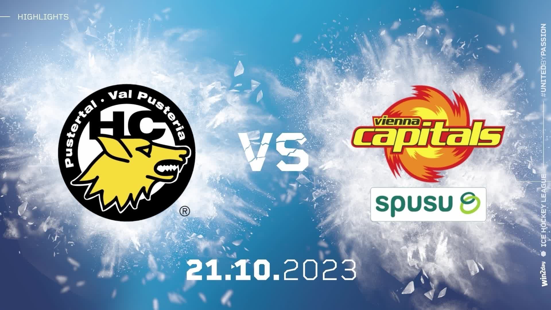 Highlights ICE Hockey League: Pustertal vs. Capitals